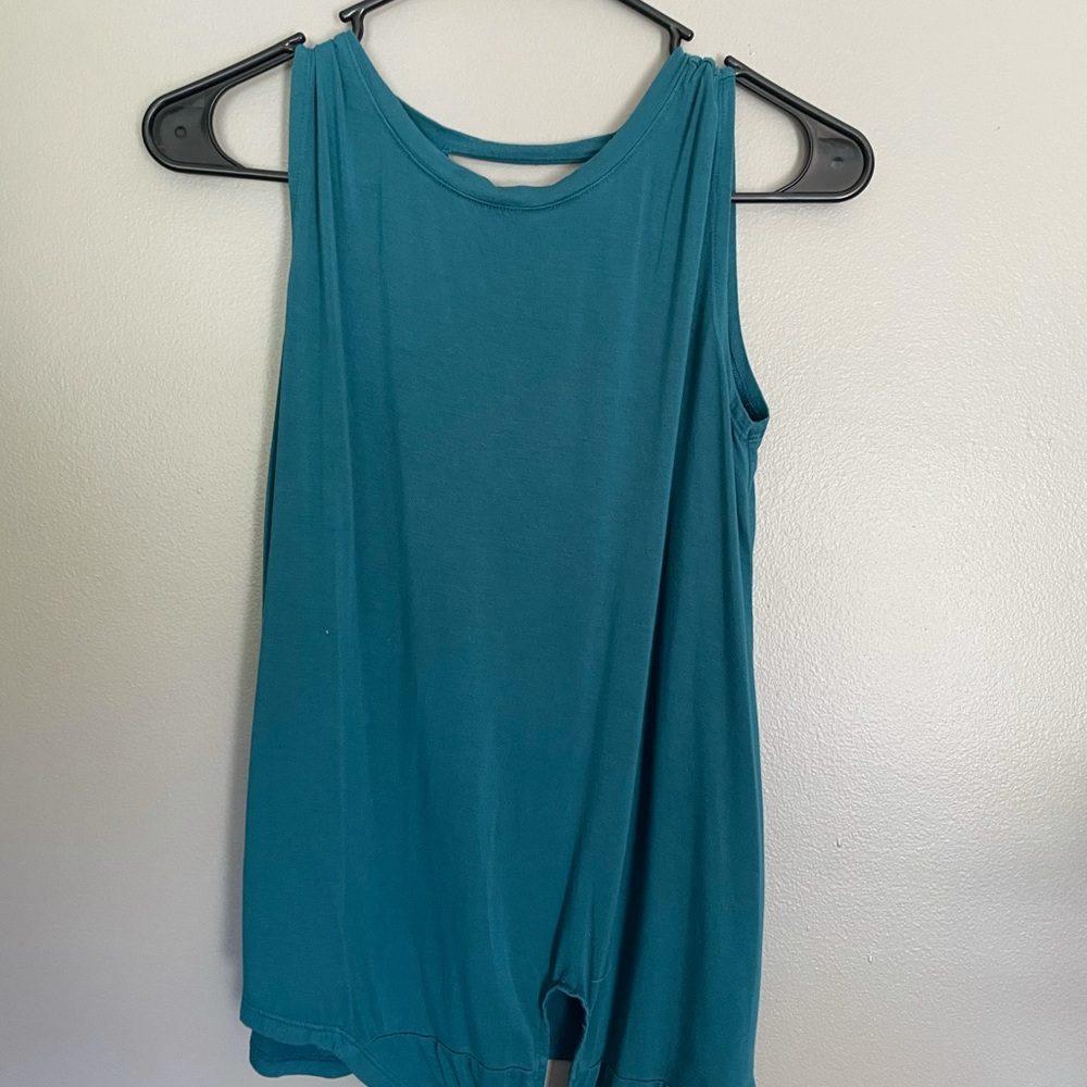 Teal Workout Sleeveless Shirt